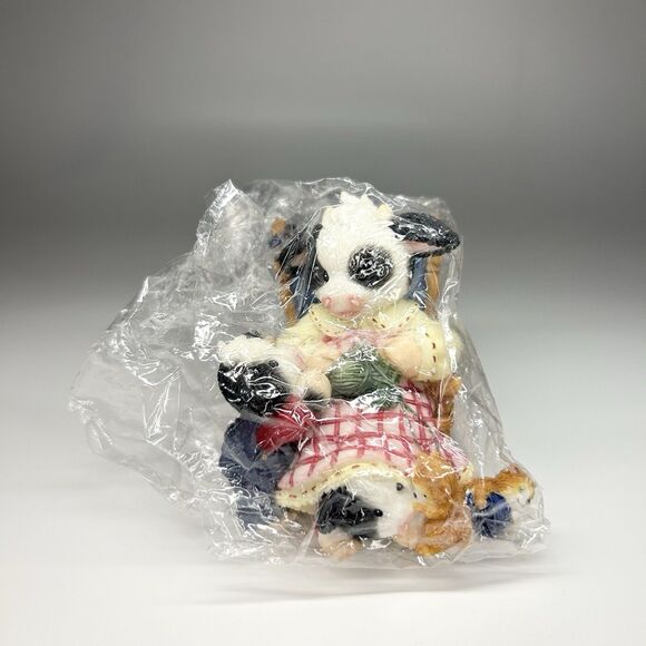 Enesco Mary's Moo Moos Yarning For Moo-Mies Attention Early Release COMPLETE CIB - Picture 10 of 15